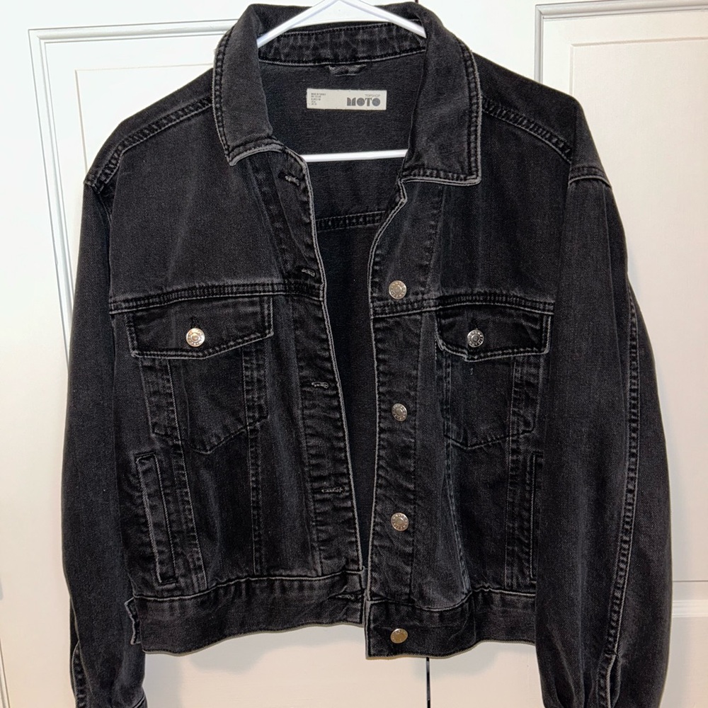 MOTO Black Jean Jacket